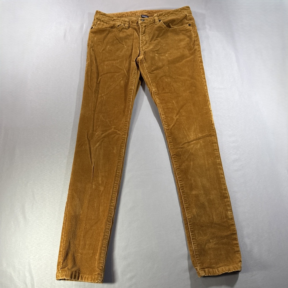 Patagonia Mens 30 Organic Cotton Corduroy Pants Brown Slim Straight 31x31 Cords